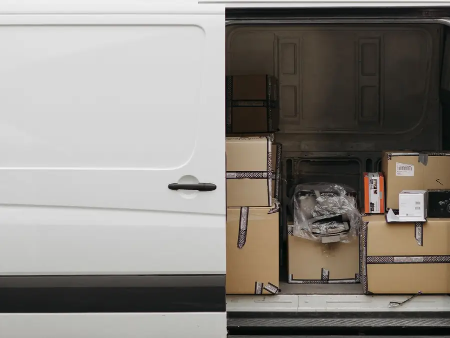 Van loaded and ready to tip